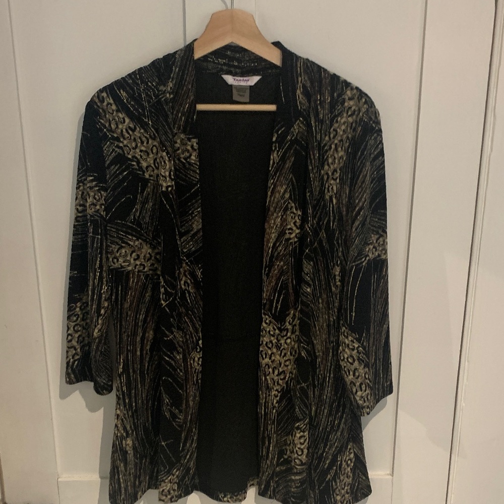 TanJay Black and Gold Women's Top
